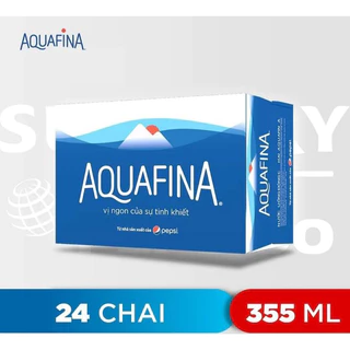 (Ship hoả tốc HCM)Thùng 24 chai nước tinh khiết Aquafina (355ml)