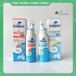 [Hàng chuẩn Pháp_Đủ bill] Xịt muối biển Sterimar cá heo 100ml, Xịt mũi cá heo màu cam và vàng cho trẻ sơ sinh Sterimar