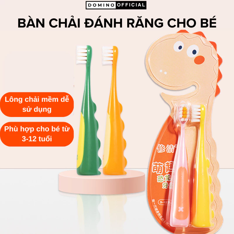 Bàn Chải Domino Dành Cho Bé Chăm Sóc Răng Miệng Siêu Mềm Mịn