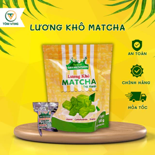 Lương khô matcha trà xanh - Tổng Kho Lương Khô Tôm Vàng - Túi 180g