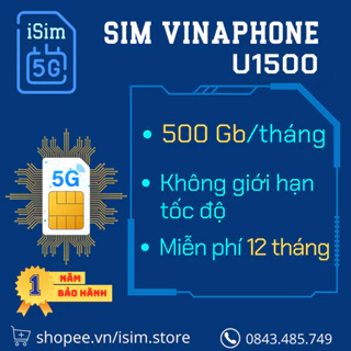 Sim 5G Vinaphone U1500-D159V- 12VD120M MIỄN PHÍ 12THÁNG [Có Esim]