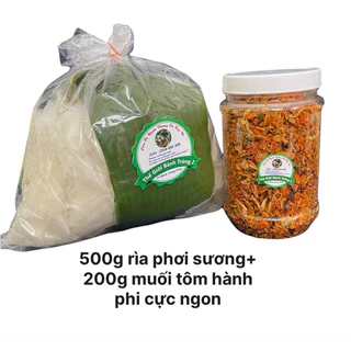 0.5kg Rìa + 200g muối tôm hành phi