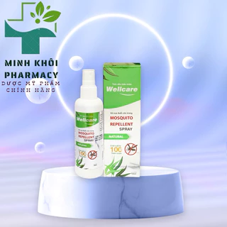 Chai Xịt Wellcare Đuổi Muỗi, Côn Trùng Tinh Dầu Chanh Xả, Giúp Bé Ngủ Ngon - MK PMC