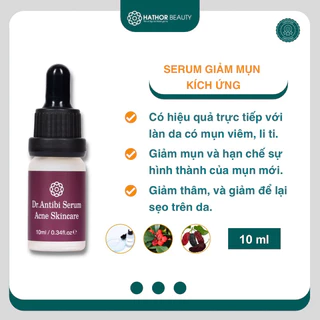 Serum giảm mụn mờ thâm mụn Hathor Beauty hiệu quả chính hãng Dr Antibi Acne Skincare 10ml