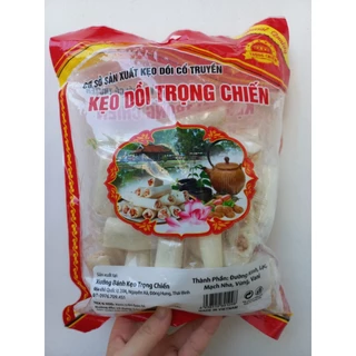 Kẹo dồi lạc vừng kẹo kéo Trọng Chiến Gói 400G Đặc sản Thái Bình - Đồ ăn vặt - Bánh kẹo tết