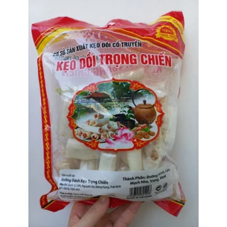 Gói 400g Kẹo dồi lạc vừng Trọng Chiến Đặc sản Thái Bình - Kẹo Kéo Giòn Ngon - Đồ ăn vặt - Bánh kẹo tết