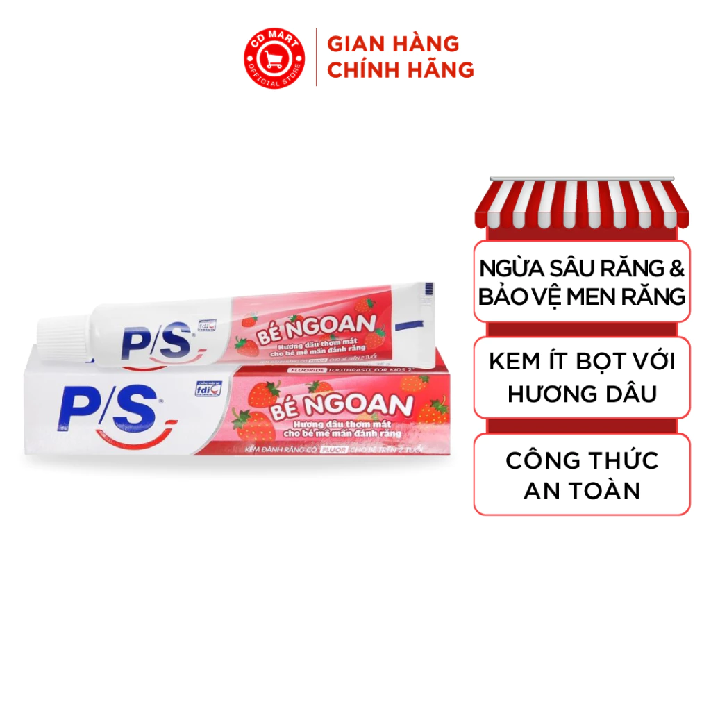 Kem đánh răng P/S Kid hương Dâu 35G