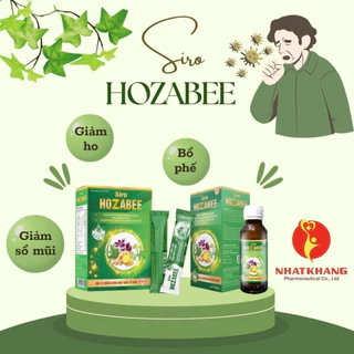 Siro ho Hozabee Hỗ trợ giảm tăng tiết đờm, ho nhiều, đau rát họng ( lọ 125ml )