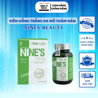 [CHÍNH HÃNG] Viên Uống Trắng Da Mờ Nám Nines Beauty 9 Ngày Đẹp Chính Hãng Hộp 30 Viên