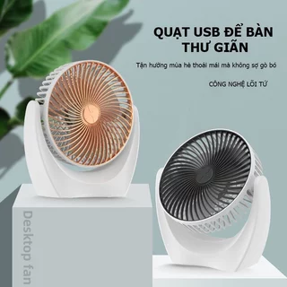 Quạt Để Bàn Mini Tích Điện - Quạt Tích Điện 3 Cấp Độ Gió Siêu Mát Có Bảo Hành