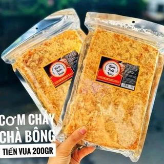 Cơm cháy chà bông cao cấp Tiến Vua giòn rụm siêu ngon túi 200g - Ăn vặt ngon giá tốt hàng chính hãng