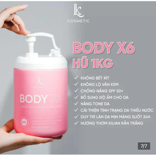 Kem body X6 Linh Kool 1kg siêu hót siêu trắng siêu tiết kiệm