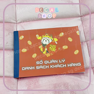 Sổ Quản Lý Danh Sách Khách Hàng - Cuốn 50 Tờ Giấy 80gsm