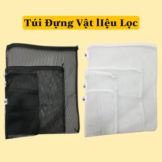 TÚI ĐỰNG VẬT LIỆU LỌC 4 KÍCH CỠ - 2 MÀU TRẮNG & ĐEN (HOẢ TỐC)