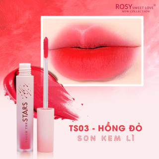 SON KEM ROSY STARS, lì tint, lâu trôi, 6 màu ( HỒNG ĐỎ)