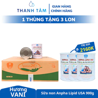 Thùng sữa Anpha Lipid USA 900G -VIETNAM24H- Tăng sức đề kháng, phát triển toàn diện, phục hồi sức khỏe