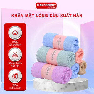 Khăn Mặt Lông Cừu-Xuất Hàn Mẫu Mới Siêu Mềm Mại, Siêu Thấm Hút Nước