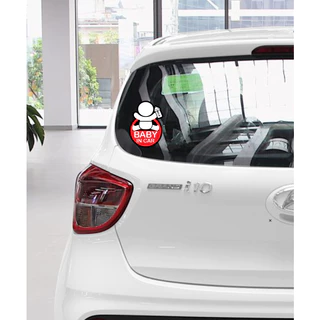 Sticker, decal dán ô tô BABY IN CAR