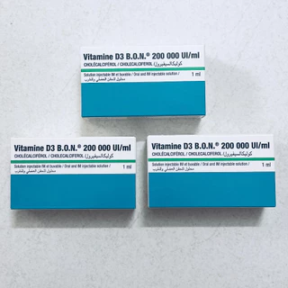 [Loại 6 Tháng Dùng 1 Lần] Vitamin D3 BON 200.000 UI, Giúp Hấp Thụ Canxi Vào Xương, Chống Còi Xương, Bổ Sung Canxi Cho Bé