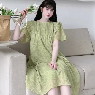 Đầm bầu babydoll mùa hè Váy bầu thời trang thiết kế mặc được sau sinh VB51