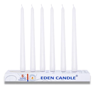 Hộp 6 nến thơm taper Eden Candle FTRAMART EDC2331 25 cm (Trắng)