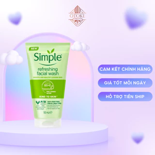 [Chính hãng - Có tem phụ] Sữa Rửa Mặt Dạng Gel Simple Kind To Skin Refreshing Facial Wash 150ml