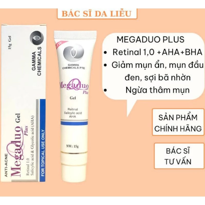 gel Mụn,thâm ,sẹo , Megadou plus 15g  giảm mụn thâm sáng da