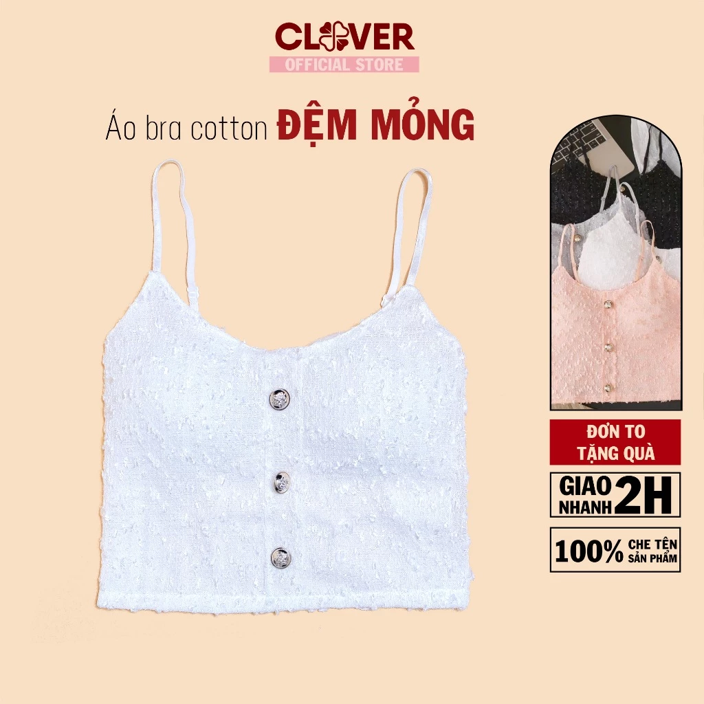 Áo Bra Đệm Mỏng Mặc Ngoài Phong Cách Nhẹ Nhàng Gợi Cảm Hai Dây Có Thể Điều Chỉnh Elsa Bra 8811