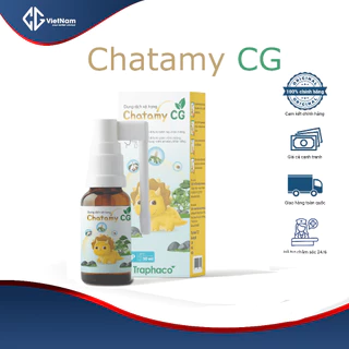 Xịt miệng họng Chatamy CG hỗ trợ giảm viêm họng, viêm amidan