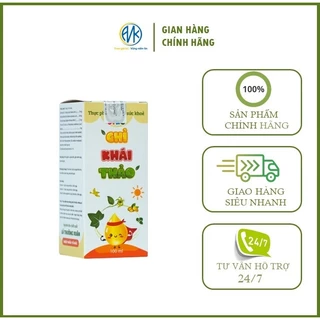 Chỉ Khái Thảo (100ml) - Hỗ Trợ Giảm Ho, Giảm Đờm Do Viêm Họng, Viêm Phế Quản