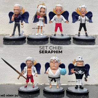 Mô hình set chibi Seraphim đội quân người máy của Vegapunk mang gen của thất vũ hải lunarian one piece Pacifista WCF