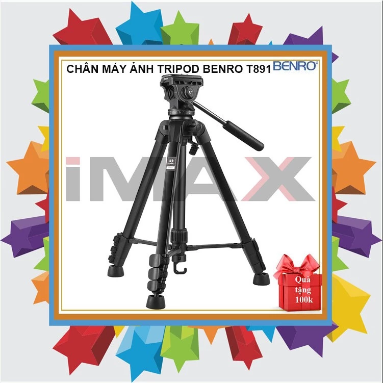 CHÂN MÁY ẢNH TRIPOD BENRO T891 + GÁ KẸP ĐIỆN THOẠI