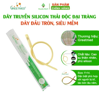 Dây truyền silicone Greetmed thải độc đại tràng, dây truyền thải độc đại tràng đầu tròn siêu mềm