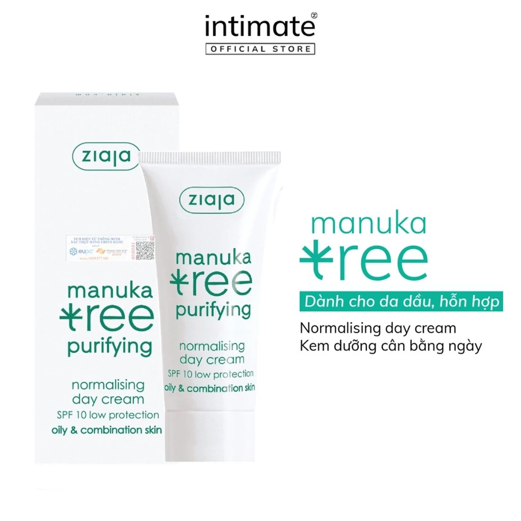 Sữa Rửa Mặt, Mặt Nạ Tẩy Tế Bào Chết 3in1 Manuka Tree Purifying ZIAJA Dành Cho Da Dầu Mụn 75ml