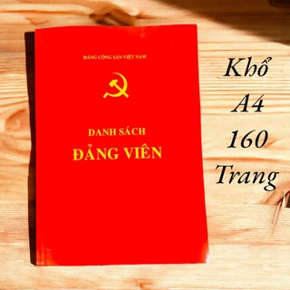 Sổ Danh sách Đảng Viên - Mẫu 7- HSĐV theo Hướng dẫn 12 - Khổ A4 - 160 Trang