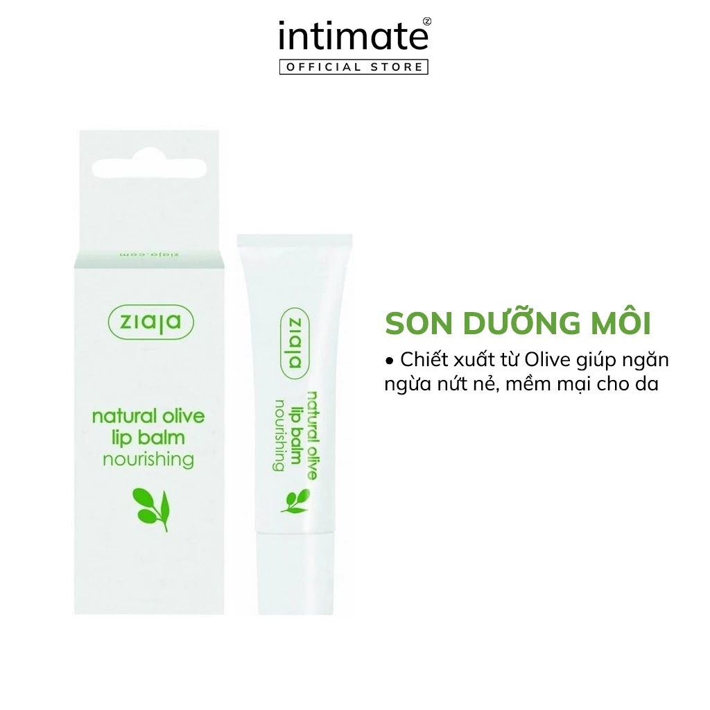 Son Dưỡng Môi Cấp Ẩm ZIAJA Chiết Xuất Từ Olive Giúp Ngăn Ngừa Nứt Nẻ, Mềm Mại Cho Da 10g