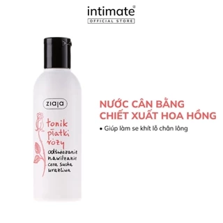 Nước Cân Bằng Dưỡng Ẩm Da Tonik Platky Rozy ZIAJA Chiết Xuất Từ Hoa Hồng, Giúp Làm Se Khít Lỗ Chân Lông 200ml