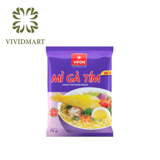 [GÓI LẺ] - VIFON - Mì gà tím Vifon / Mì Vifon gà tím/ Mì đùi gà tím Vifon/ Mì ăn liền gà tím Vifon (75g/gói)