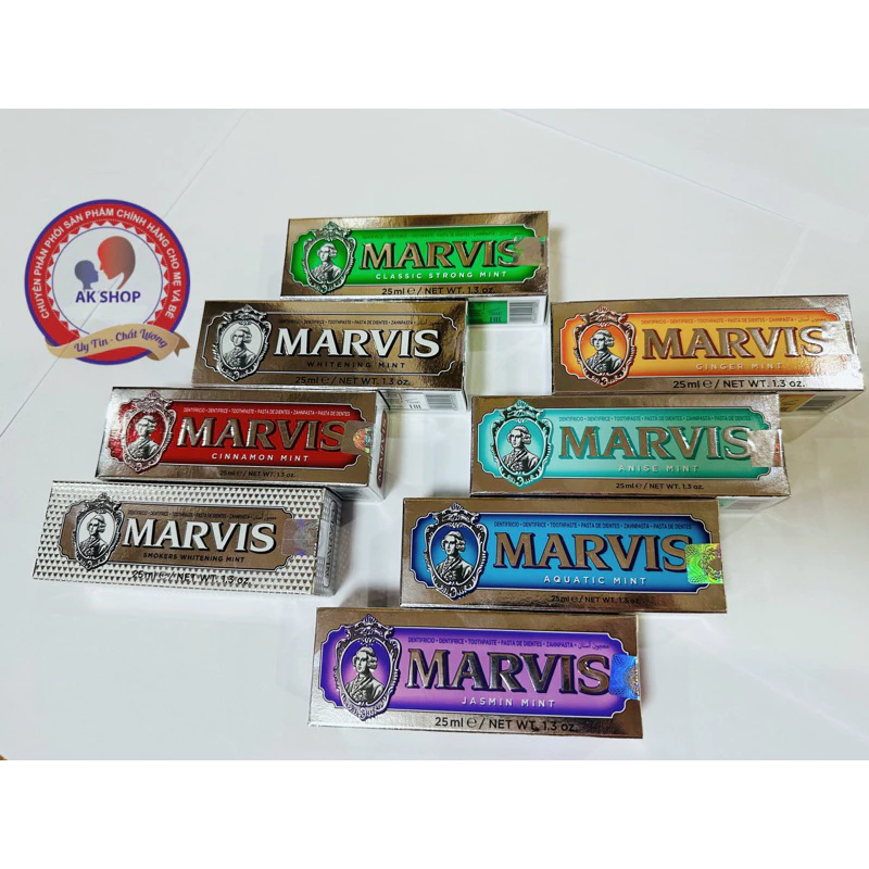 (Chính hãng) Kem đánh răng Marvis 25ml Made in Italia