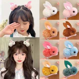 🧚🏻‍♀️Ganten🧚🏻‍♀️Kẹp tóc họa tiết chú thỏ hoạt hình phong cách Hàn Quốc dễ thương cho nữ