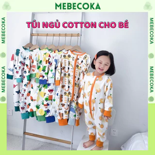 Túi ngủ cho bé COTTON MỎNG dài tay, Túi ngủ trẻ em loại CAO CẤP