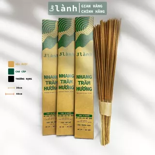 Nhang Trầm Hương Đặc Biệt Cao Cấp Thượng Hạng 30-40cm, 100gr 3 Lành Tự Nhiên 100% Thờ Cúng Tôn Giáo