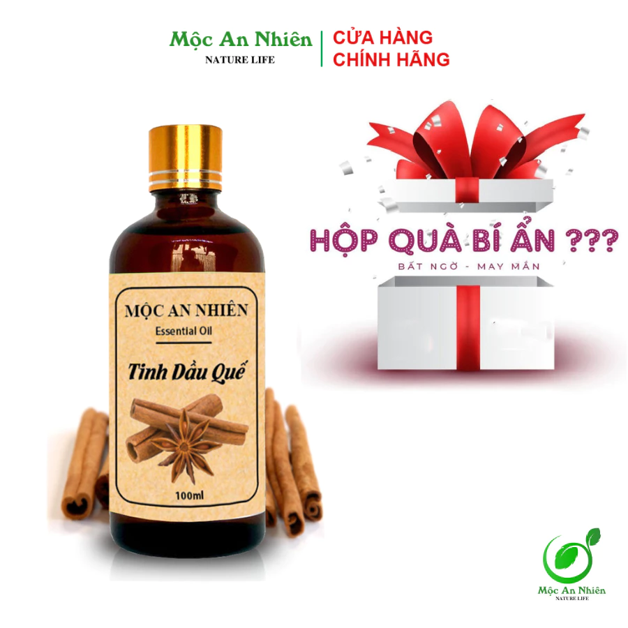 [100ml Tặng vỏ treo] Tinh Dầu Quế Xông Thơm Phòng - Mộc An Nhiên