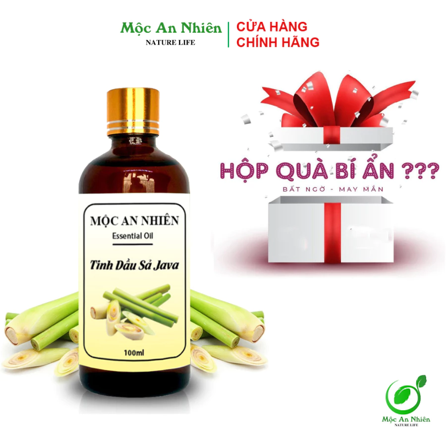 [Quà tặng] Tinh Dầu Sả Java Nguyên Chất [100ml] - Mộc An Nhiên. Khử mùi làm thơm phòng, lọc không khí, kháng khuẩn...