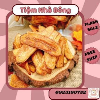 Chuối Sấy Mè Gừng thơm ngon , giòn rụm ( 500Gr )