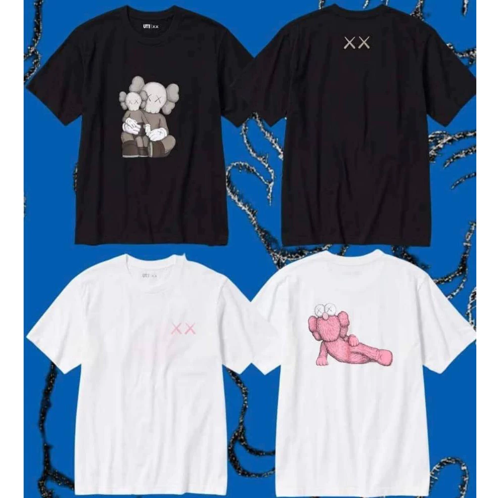 (CHÍNH HÃNG) Áo THUN UNIQLO x KAWS COTTON mát unisex nam nữ NHẬT