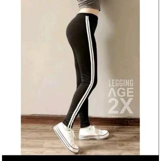 QUẦN LEGGING SỌC NÂNG MÔNG BIGSIZE 40-120KG VẢI DÀY MỊN HÀNG LOẠI 1