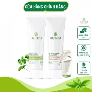 Sữa Rửa Mặt Truesky Vietnam Sữa Dê Rau Má 50gr Gel Rửa Mặt Dịu Nhẹ Giảm Mụn Dưỡng Ẩm Làm Trắng Da Khô Dầu Mụn Nhạy Cảm