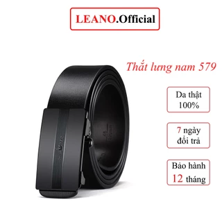 Thắt lưng nam LEANO cao cấp sang trọng lịch sự FaiaoePOLO fullbox 579, Dây nịt nam cao cấp full túi quà