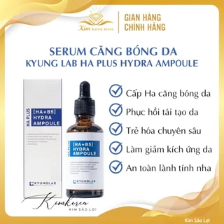 Serum Ha + B5 cấp nước phục hồi căng bóng mềm mịn da KyungLab